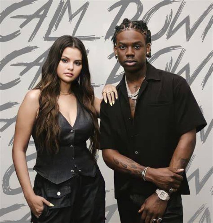 Selena Gomez and Rema at the 2023 VMAs