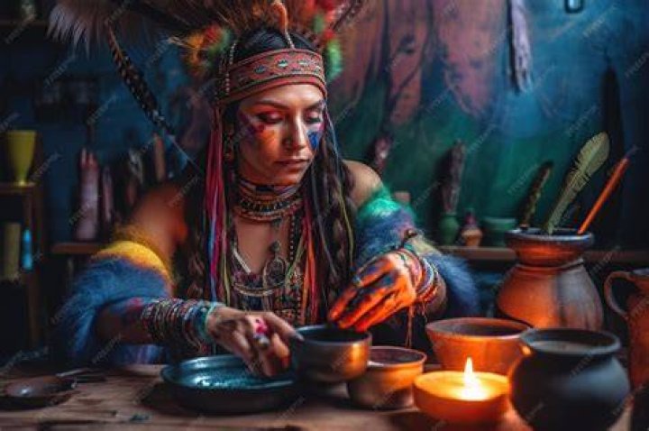 Shaman Starts Ayahuasca Ceremony