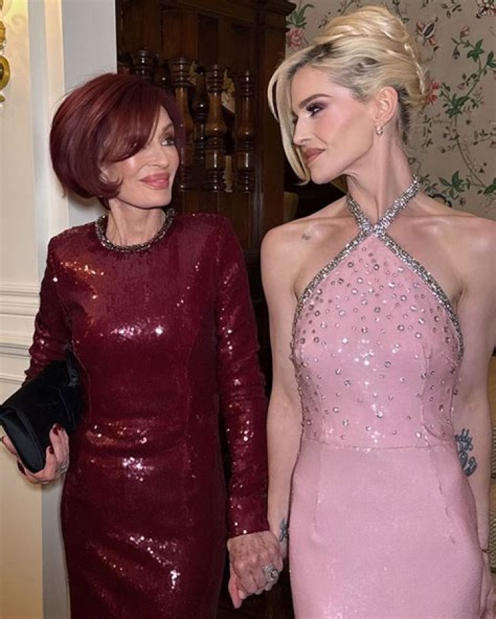 Sharon Osbourne with her friend