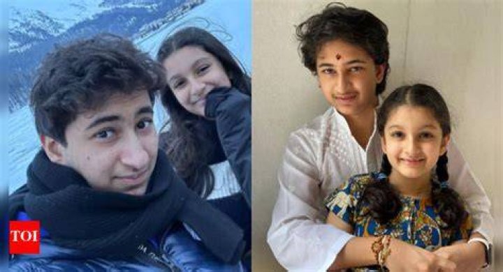 Sitara with her brother Gautham Ghattamaneni and grandmother Indira Devi