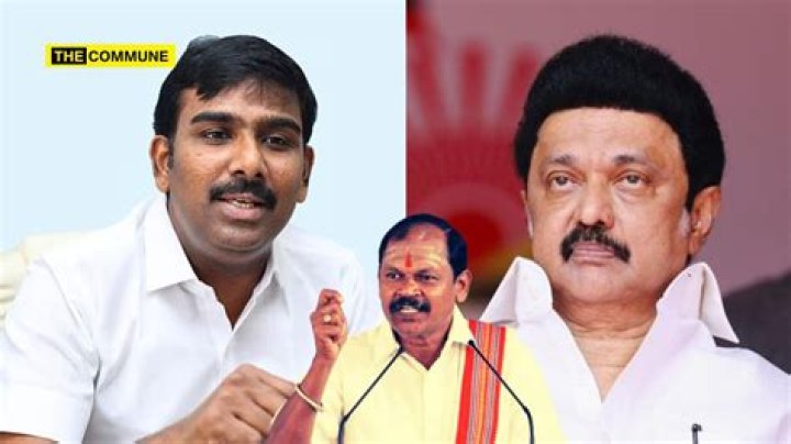 Tamilan Prasanna with the leader of DMK MK Stalin