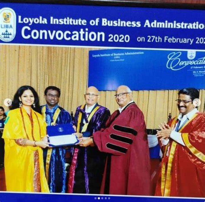Tejaswini Vivek at her convocation