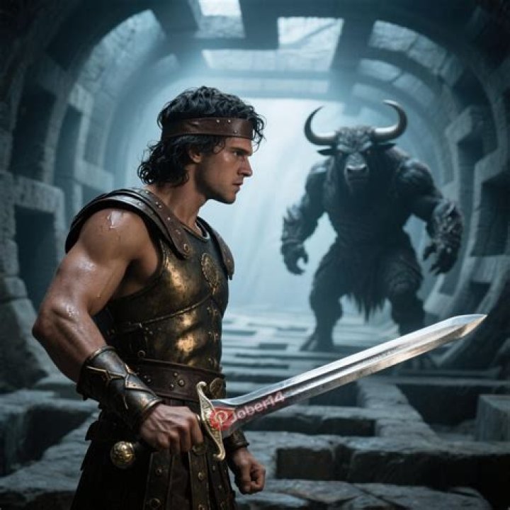 Theseus Stalking The Minotaur
