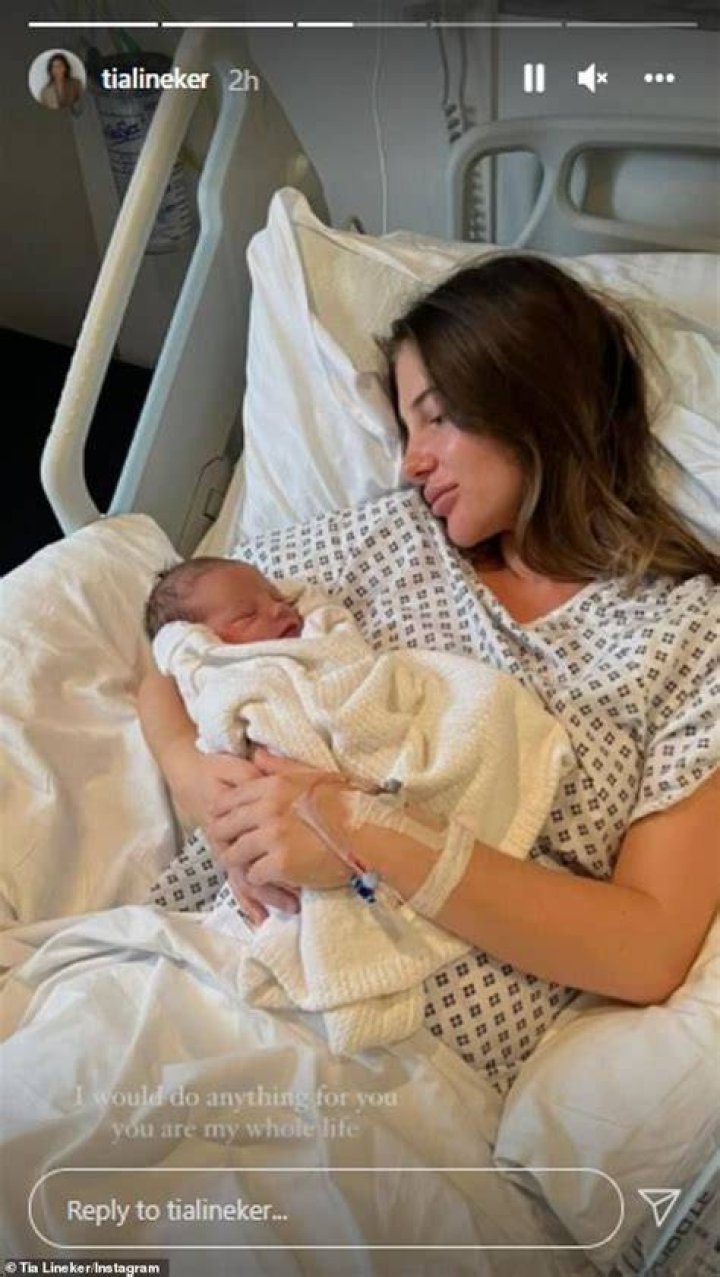 Tia Lineker shares the news of her pregnancy