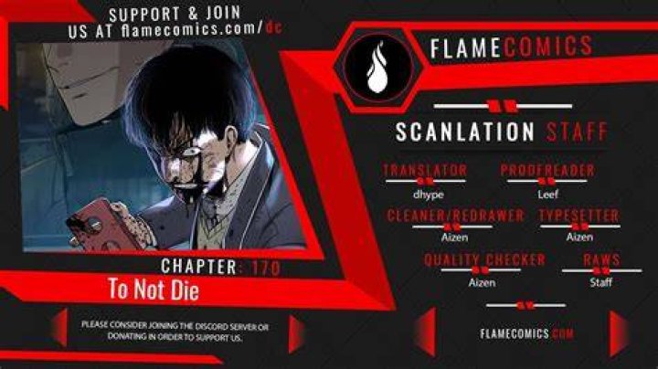 To Not Die Chapter 113 release date