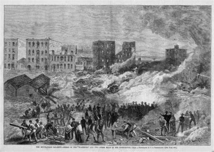 Washburn A Mill Disaster Illustration