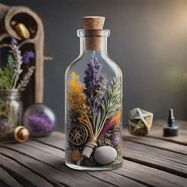 Witch Bottle With Top And Without