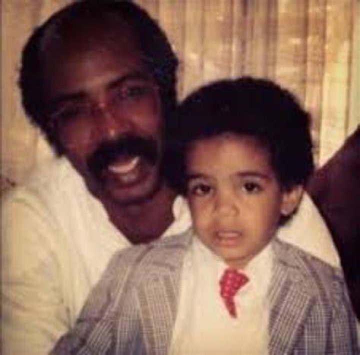 Young Dennis with his dad